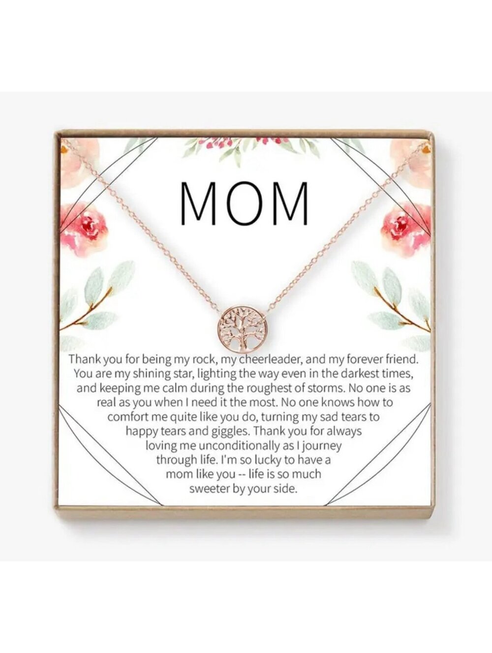 New - Fashion Necklace for Mom with Blessing Card